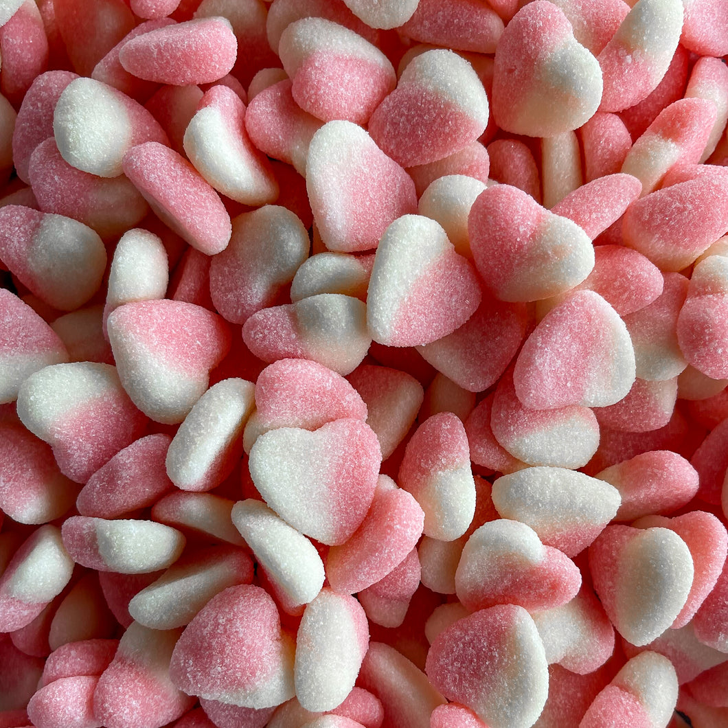 Pink White Hearts