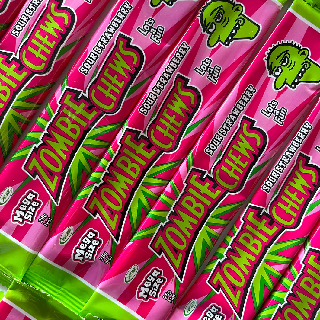 Sour Strawberry Zombie Chews